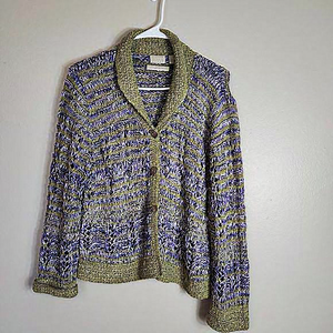 Sigrid Olsen Sport Hand Knit Sweater size‎ L